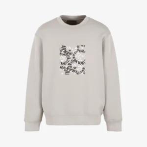 Men Full Sleeve Printed Sweatshirt -Gray