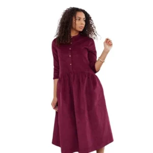 Meena dress maroon